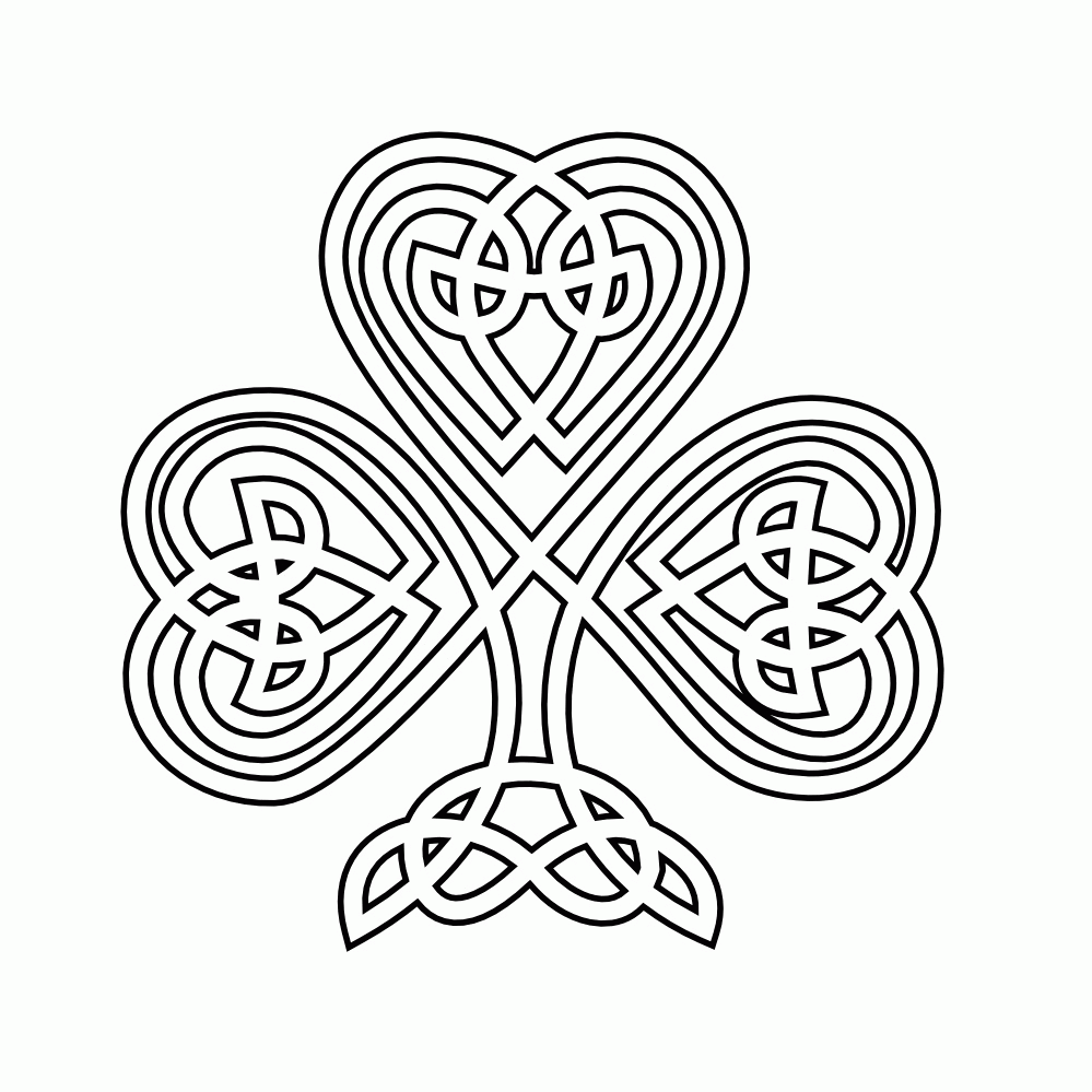 Free Printable Shamrock Coloring Pages For Kids Coloring Home