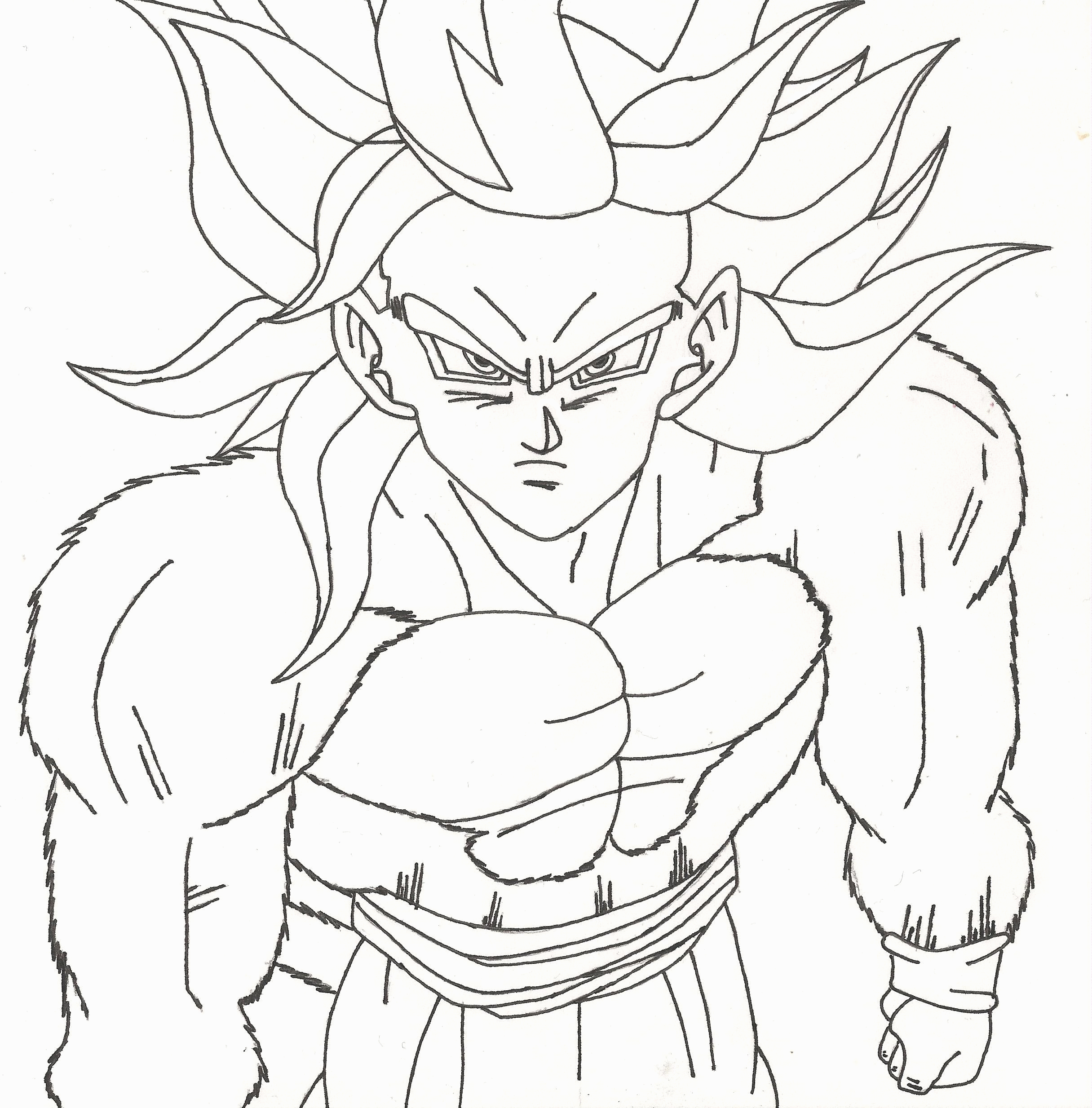 Lines Dragon Ball Z Coloring Pages And Book Uniquecoloringpages ...