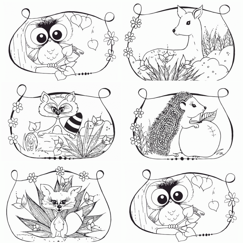 Popular Items For Woodland Coloring On Etsy Woodland Animals ...