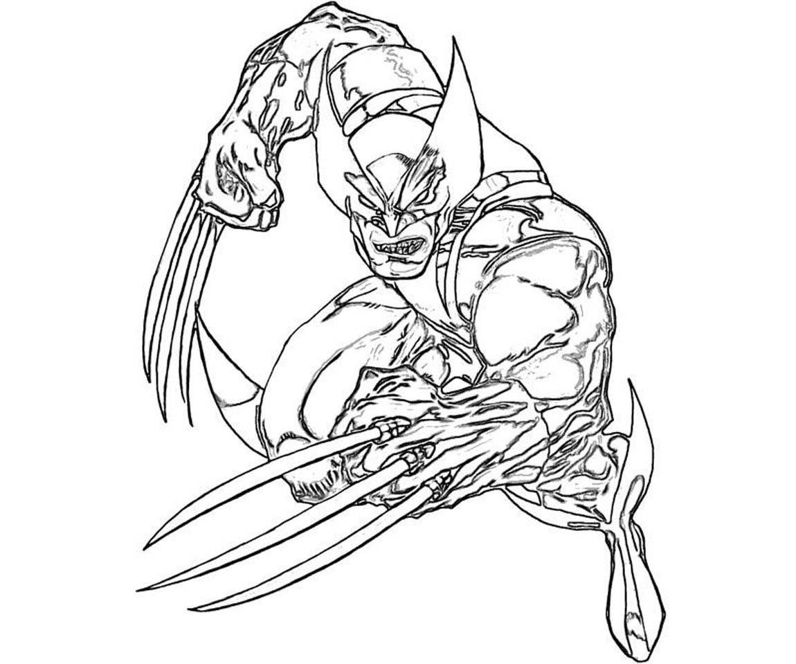 Printable Wolverine Coloring Pages   Coloring Me   Coloring Home
