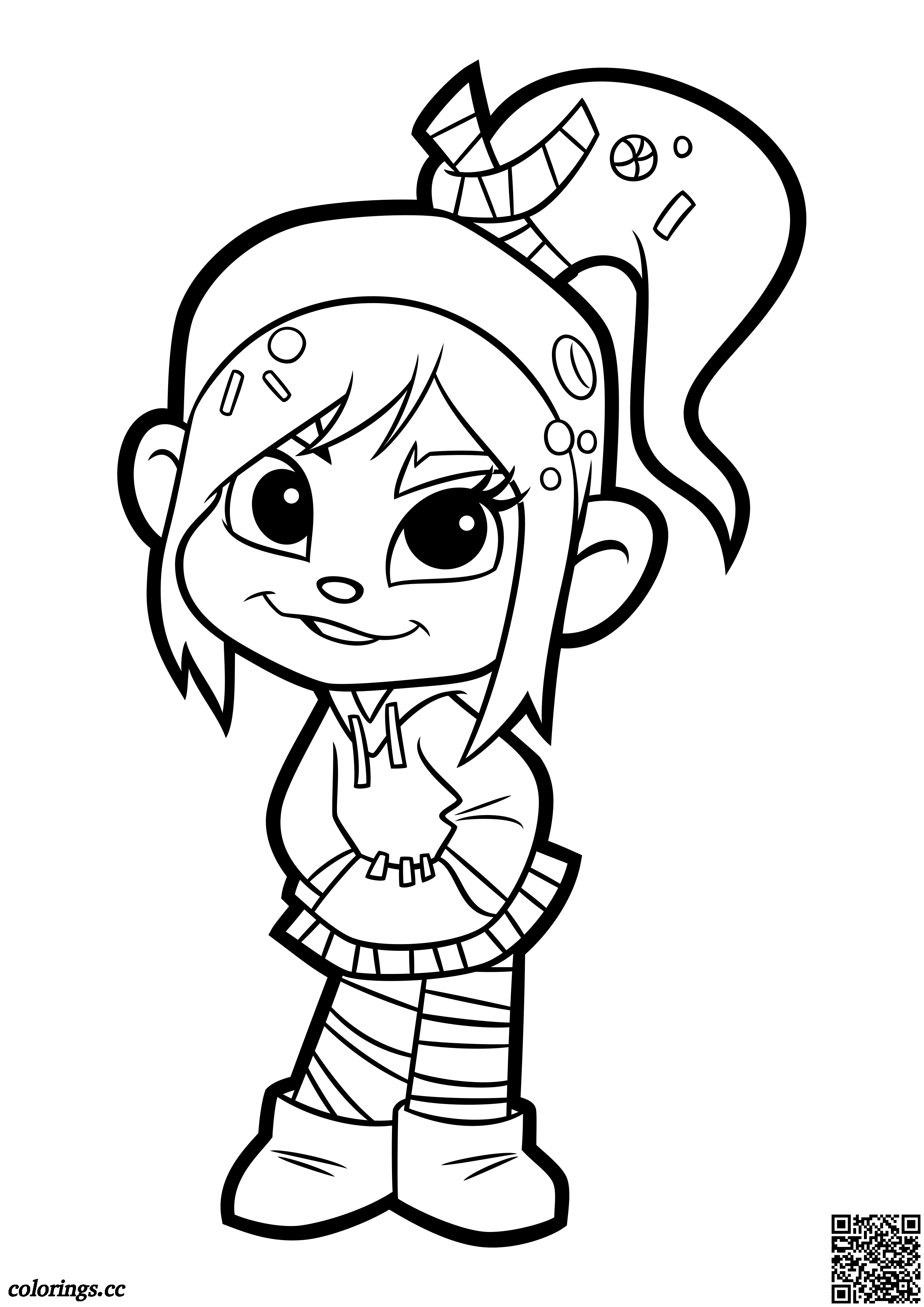 Vanellope Von Schweetz Coloring Pages, Ralph Coloring Pages ...
