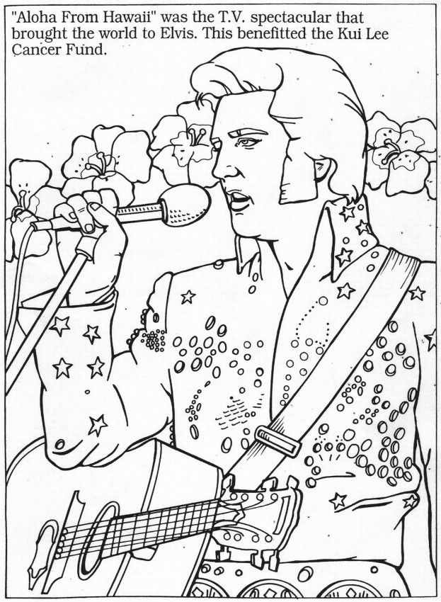 Free Elvis Coloring Pages Coloring Home