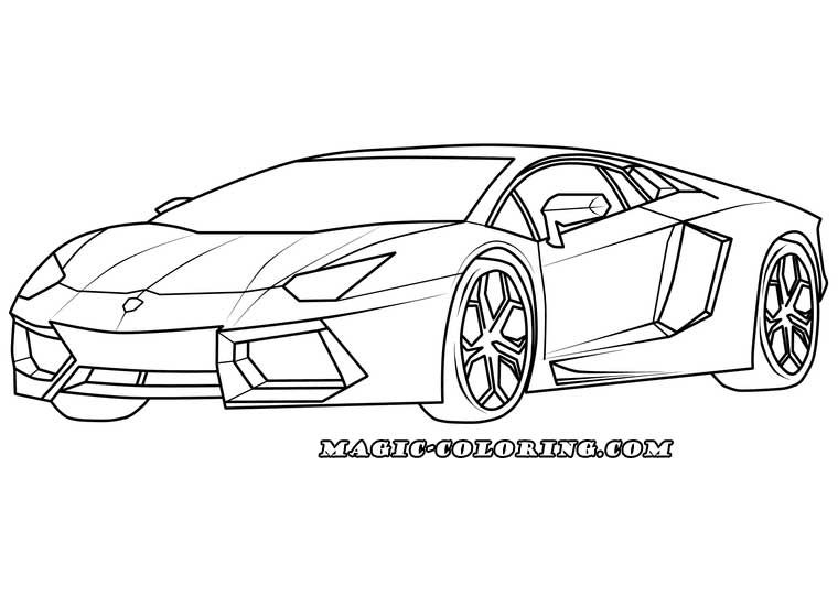 Lamborghini Aventador Supercar coloring ...pinterest.com