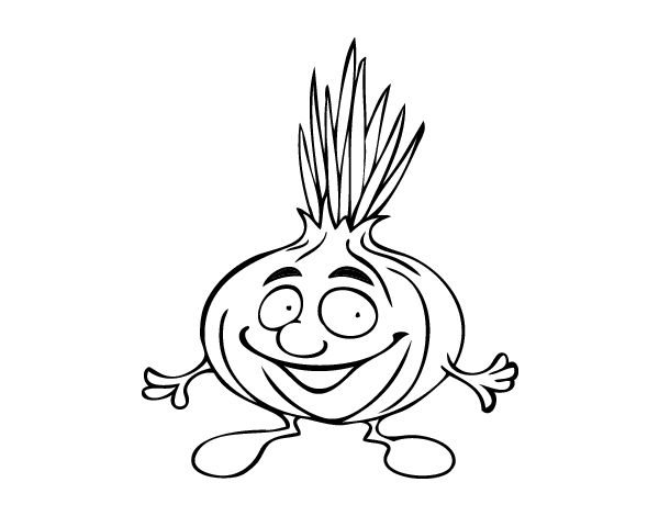 Mr. onion coloring page - Coloringcrew.com