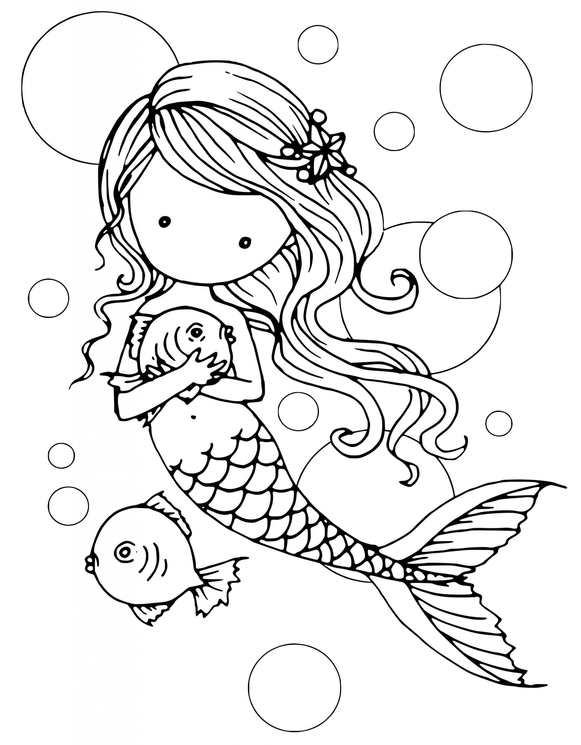 The Little Mermaid Coloring Pages Free To Print Printable For Kids ...