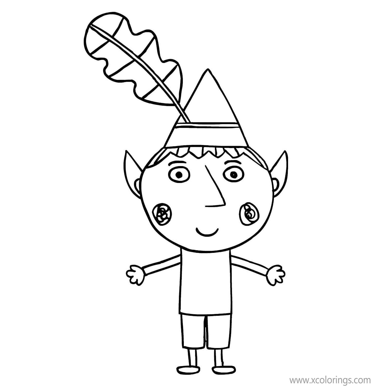 Ben And Holly Coloring Pages Ben is a Elf - XColorings.com