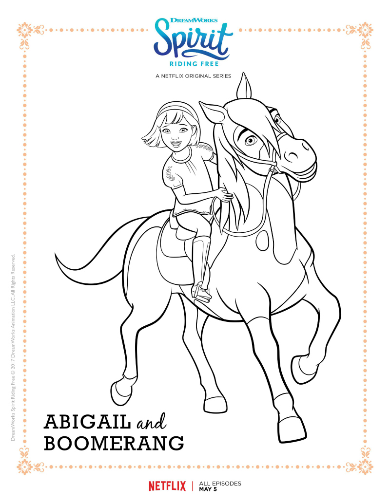 Spirit Riding Free Coloring Pages - Best Coloring Pages For Kids