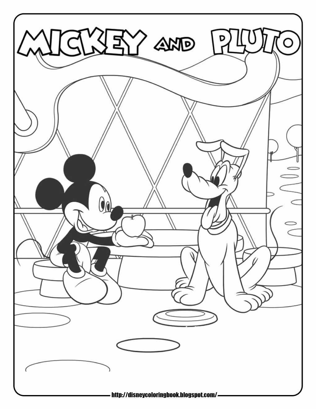 Coloring Page Of Mickey Mouse Clubhouse - Coloring Home