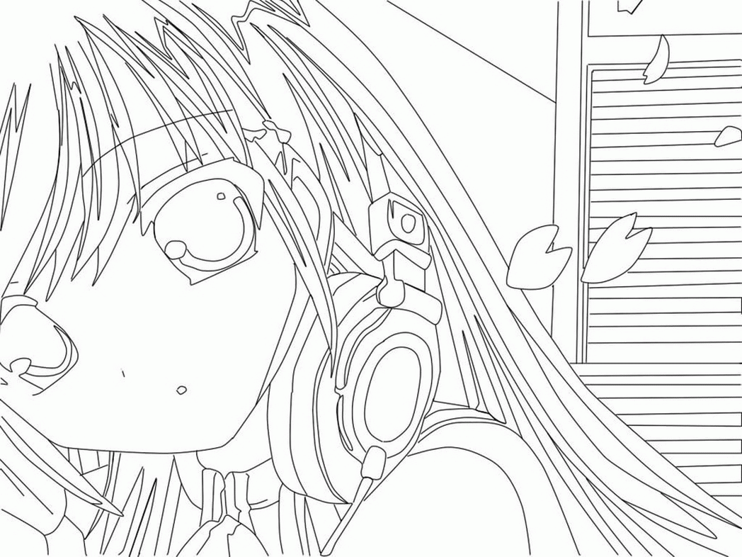 Anime Realistic Coloring Pages   Coloring Pages For All Ages ...