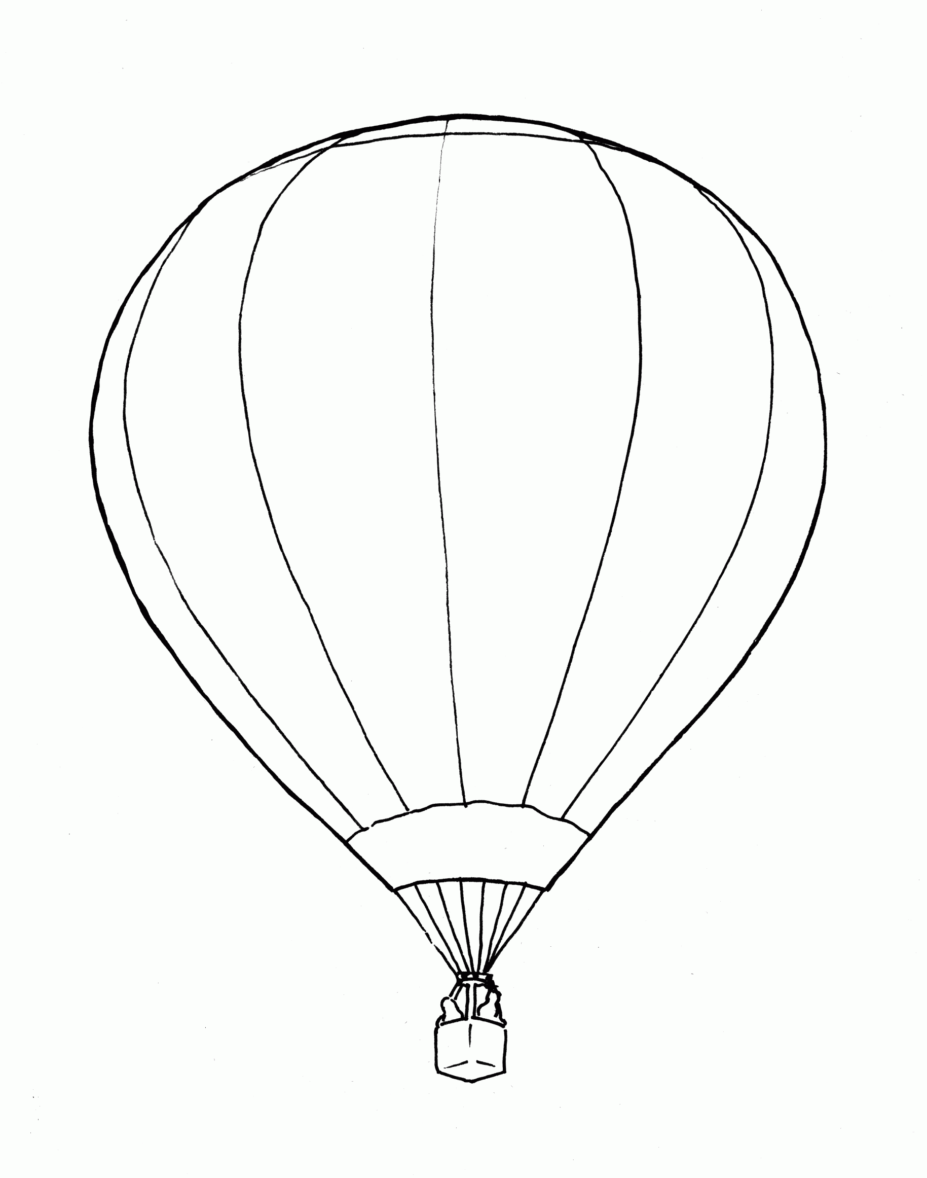 Hot Air Balloon Coloring Pages Free Printable Coloring Home