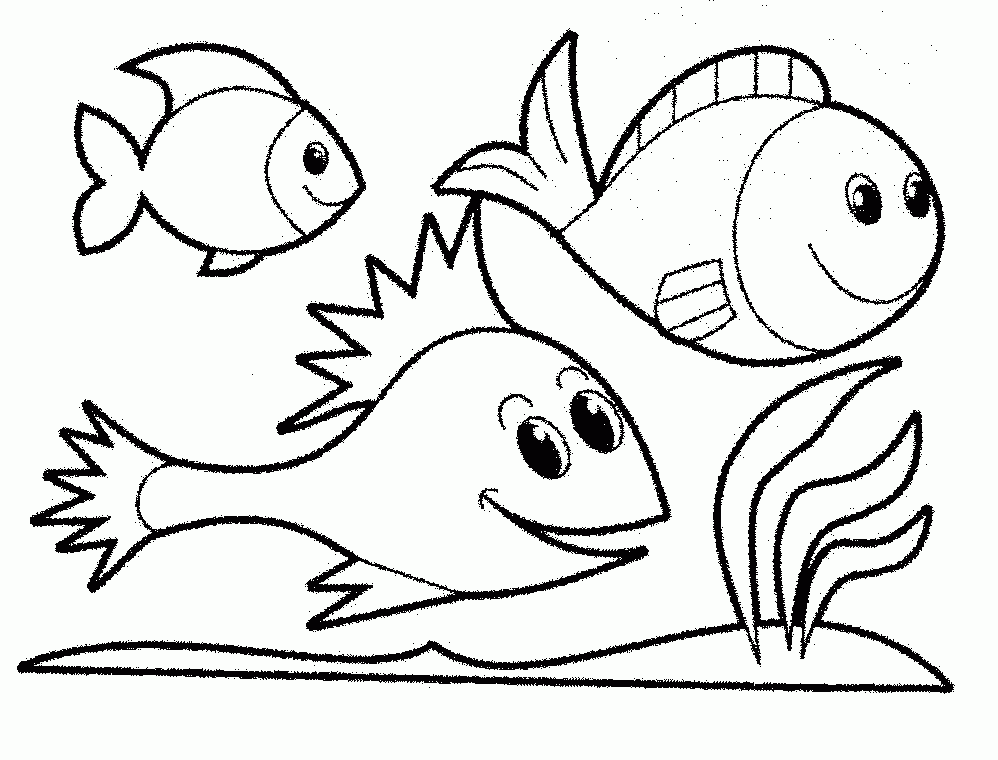 Fish Coloring Pages | Eretdvrlistscom - Coloring Home