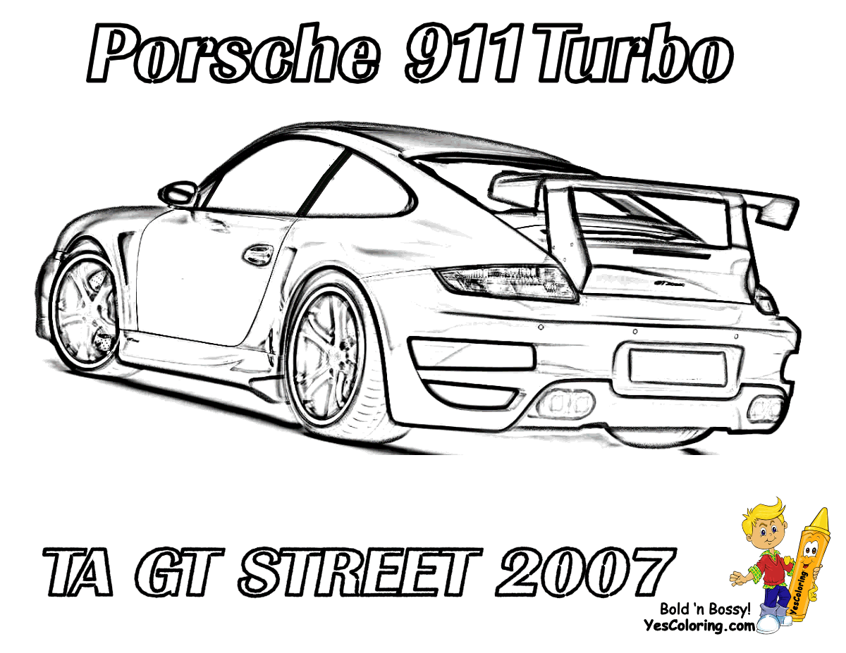 Porsche 911 Coloring Coloring Pages