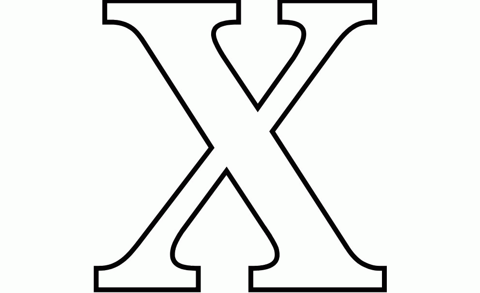 Letter X Coloring Pages - Coloring Home
