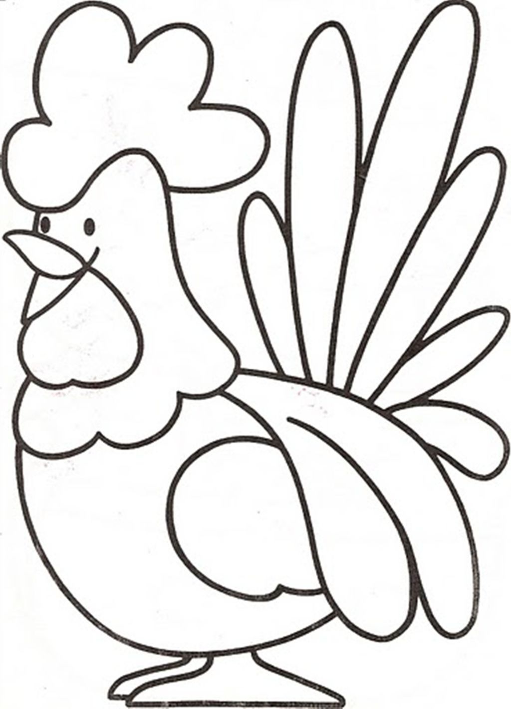 Rooster Coloring Page #2695