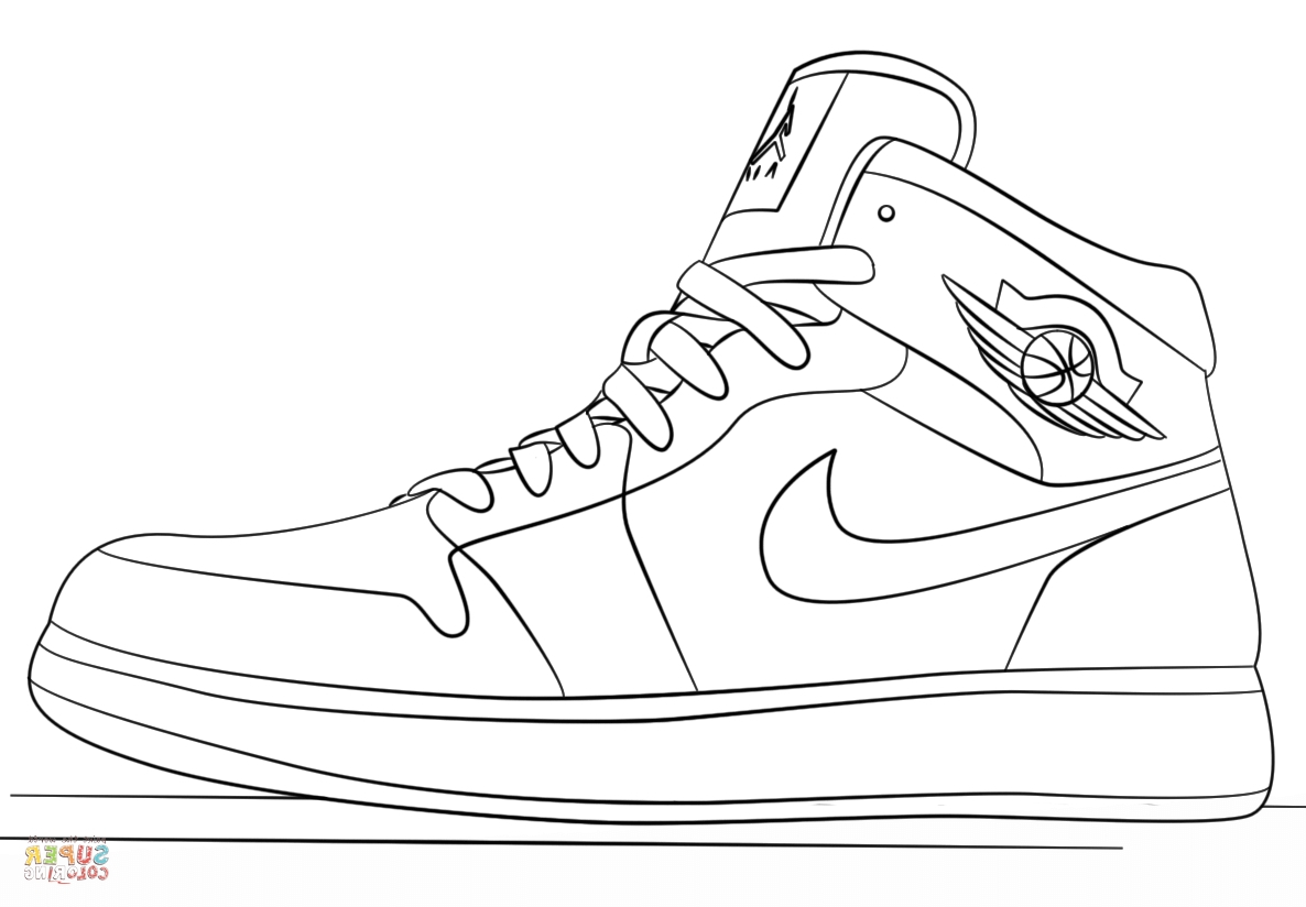 Sneakers Coloring Pages - Coloring Home