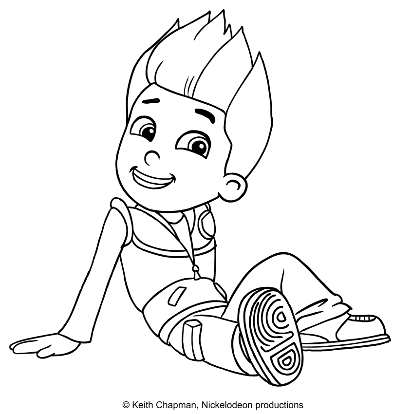 Paw Patrol Coloring Pages Ryder - Coloring