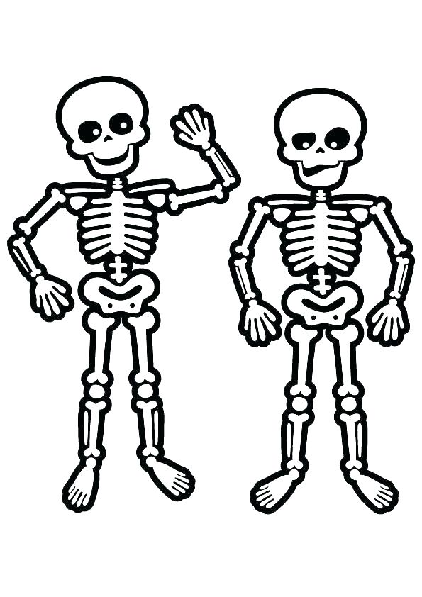 32+ nice image 8X10 Skeliton Coloring Page Printable Skeleton