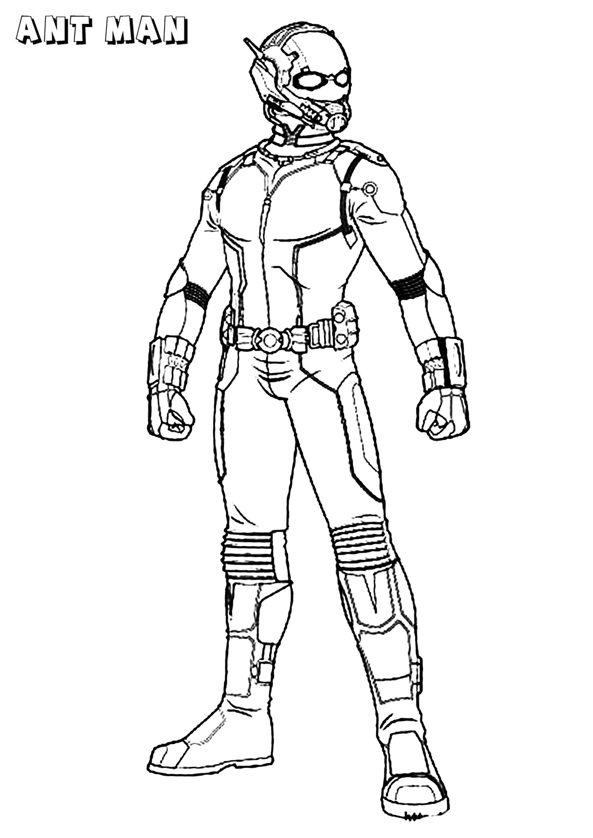Ant Man Coloring Pages Coloring Home