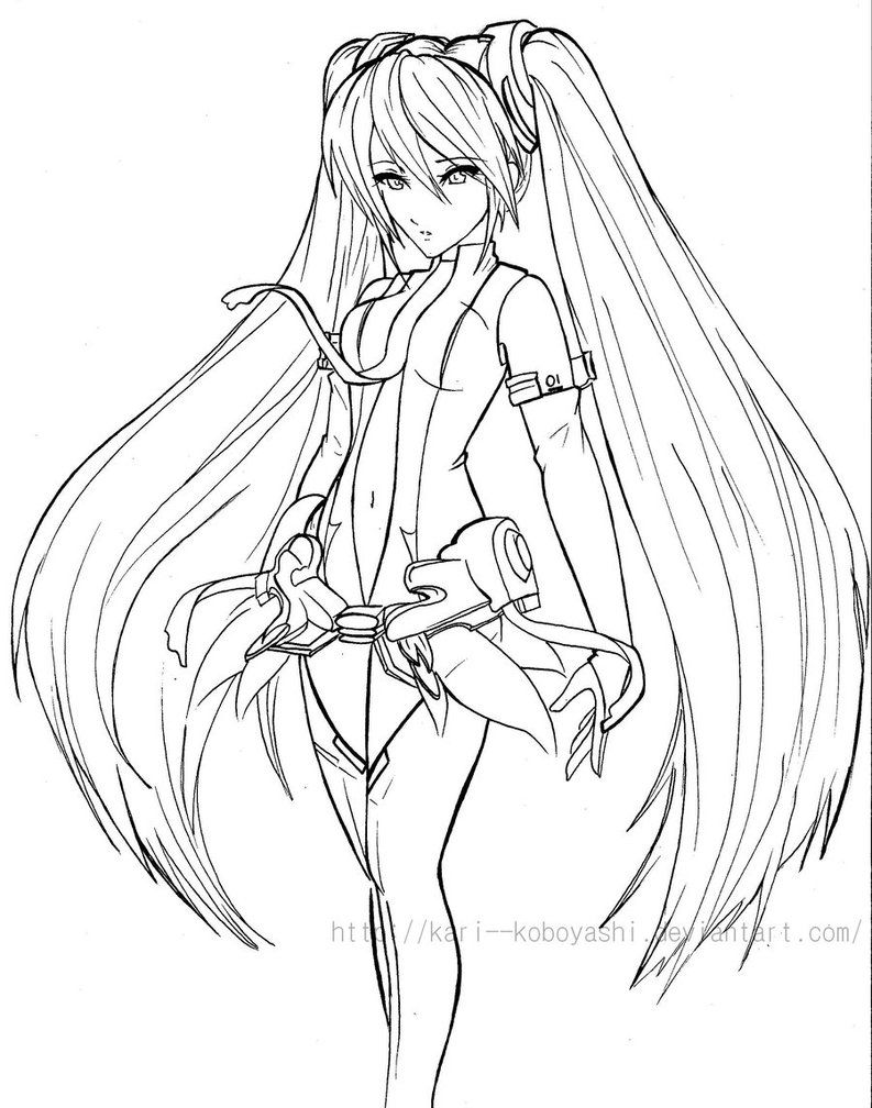 Image Result For Hatsune Miku Coloring Pages   Drawings ...