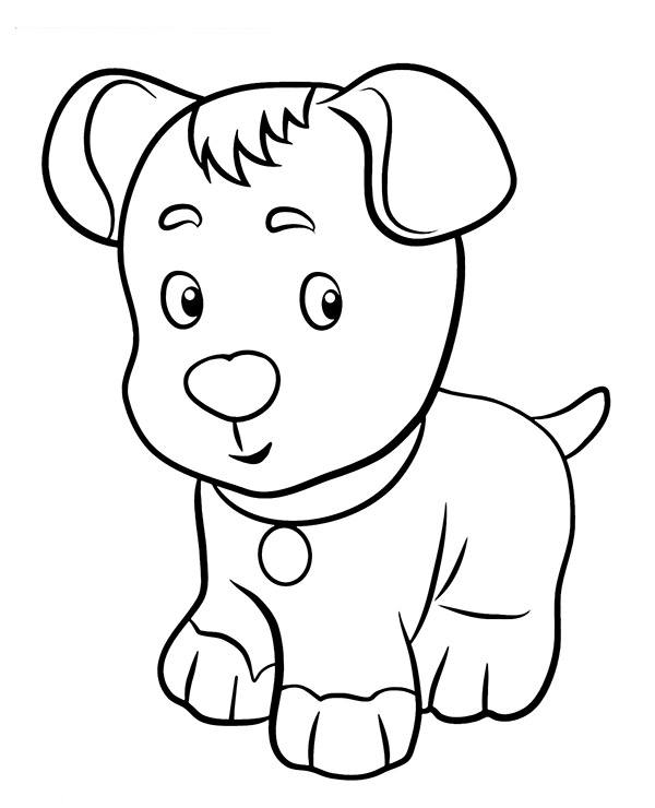 Printable puppy coloring page sheet - Topcoloringpages.net