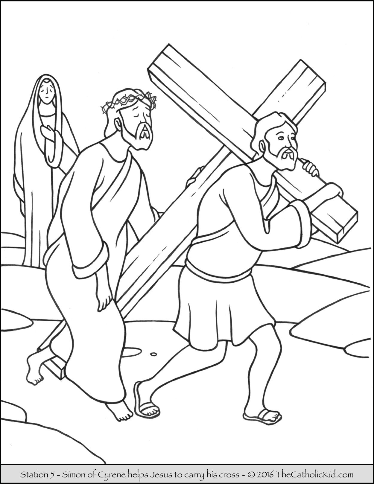 coloring sheets stations of the cross full page printables - Clip Art  Library