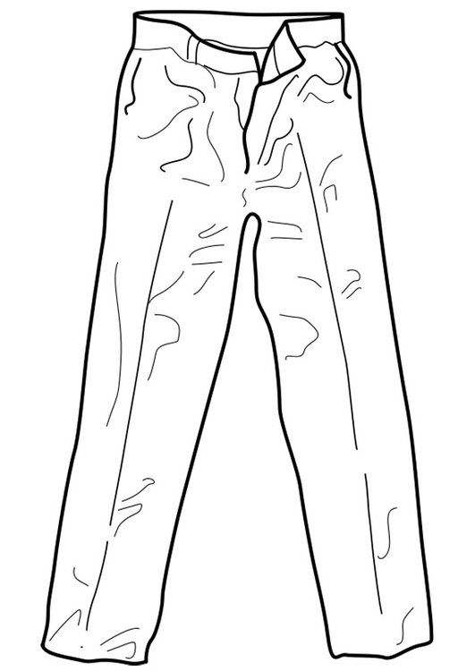 Coloring Page trousers - free printable coloring pages - Img 18961