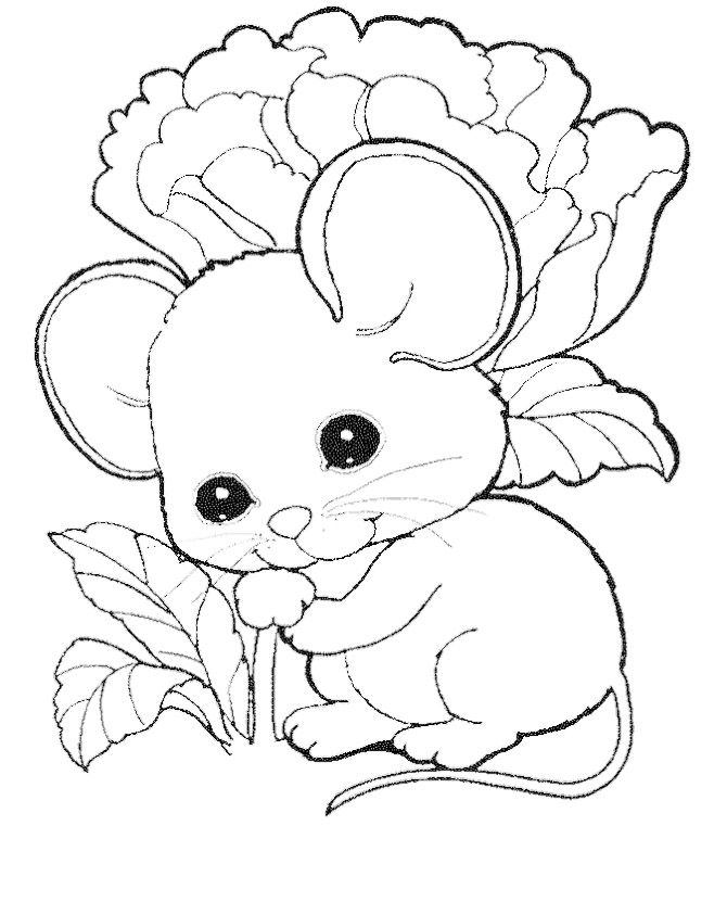 Cute Mouse Coloring Pages Free | Mouse coloring pages, Animal coloring pages,  Owl coloring pages