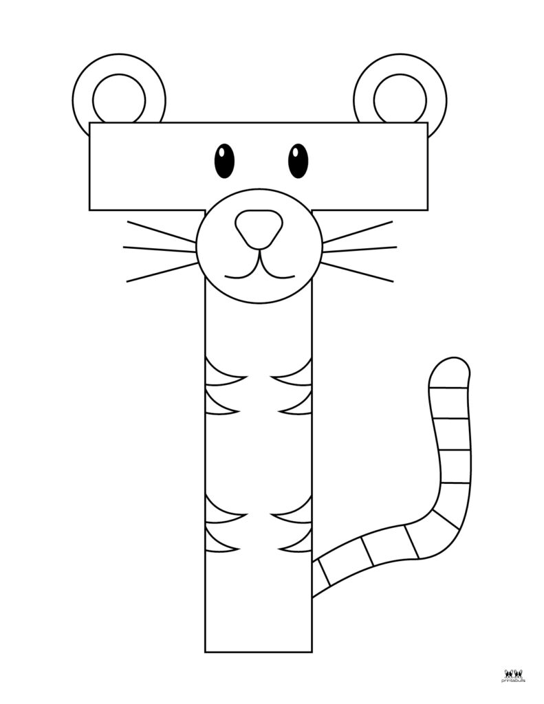 Letter T Coloring Pages - 15 FREE Pages | Printabulls