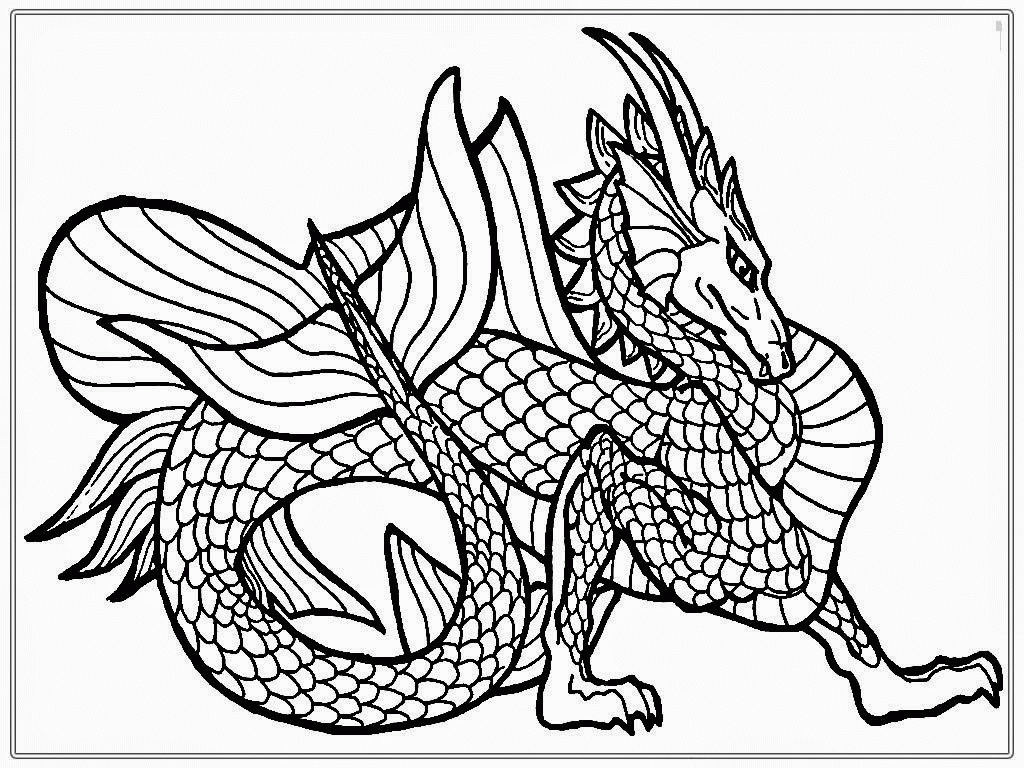 Extent Complicated Dragon Coloring Pages Coloring Pages Images ...