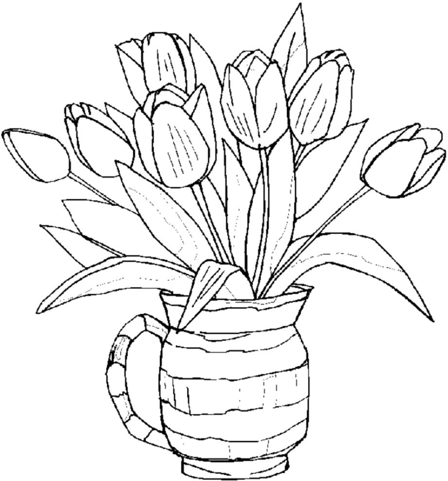 Beautiful Spring Coloring Pages For Adults - Coloring Pages For ...