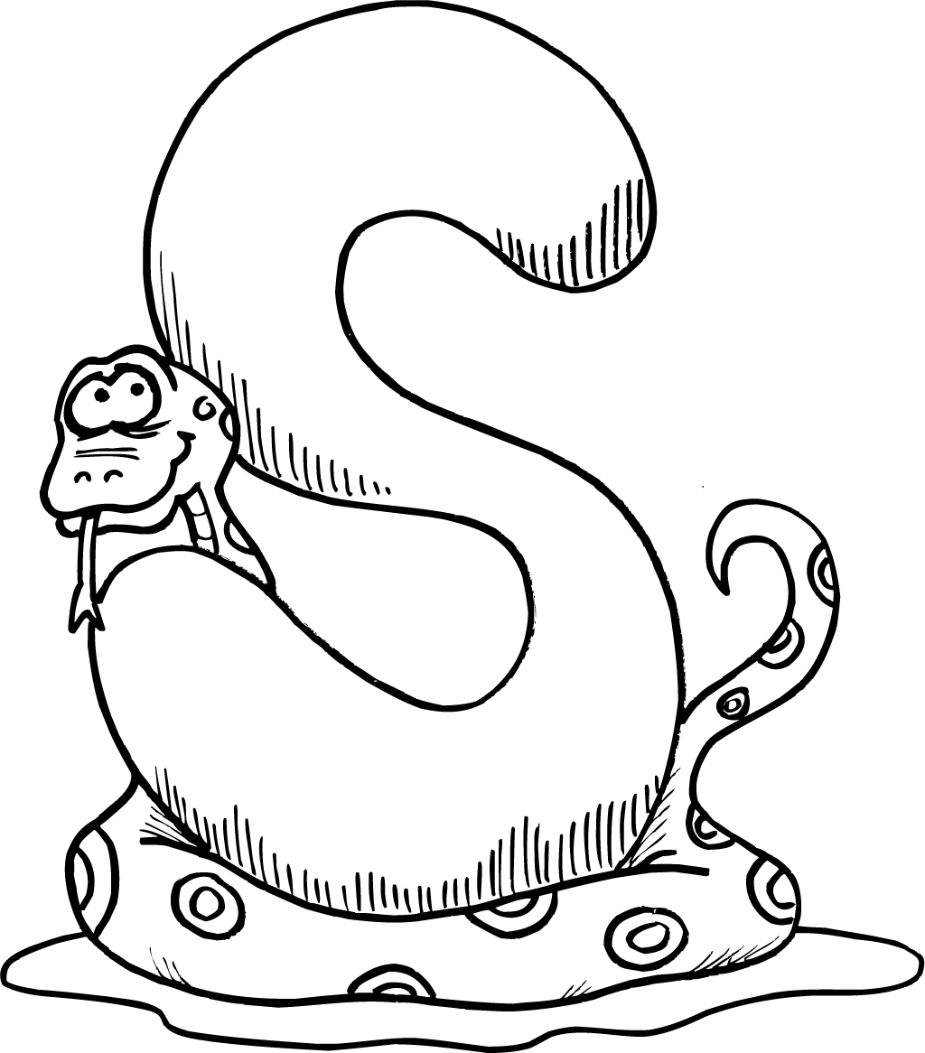 Letters Coloring Page - Coloring Home