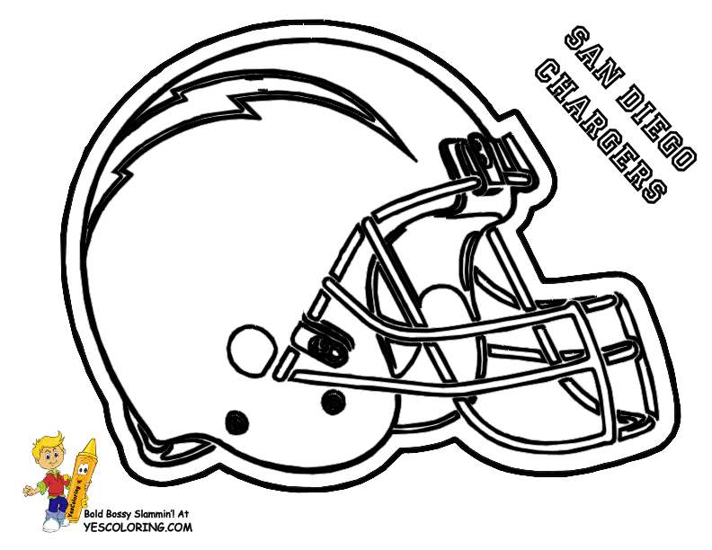 San Diego Chargers Football Coloring Pages Book - Colorine.net | #8691