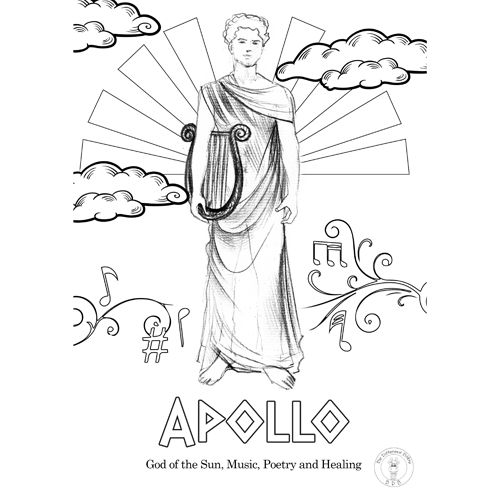 Greek Gods and Goddesses Coloring Book | Be Different Baby