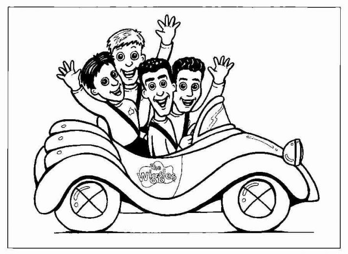 The Wiggles Coloring Page
