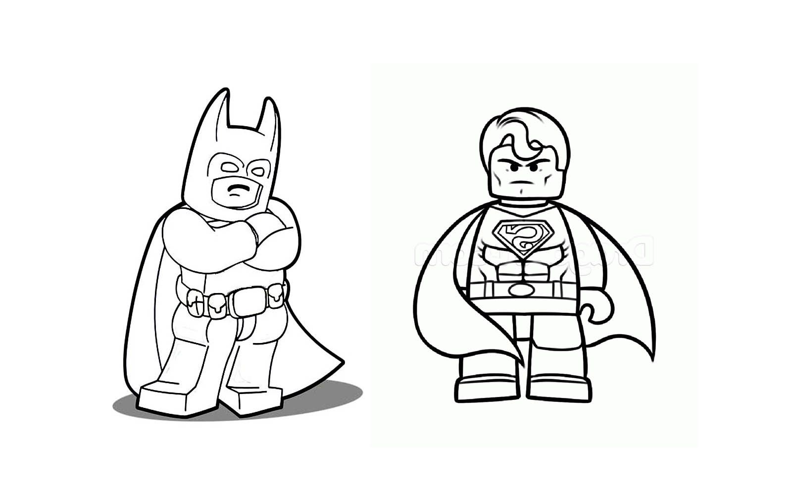FREE Adult 46+ Superman Lego Coloring Sheet | Train Wagon Coloring Pages