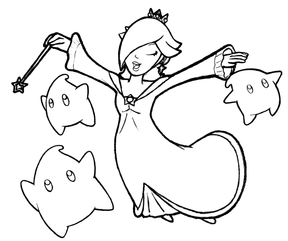 Rosalina And Luma Coloring Pages   High Quality Coloring Pages ...