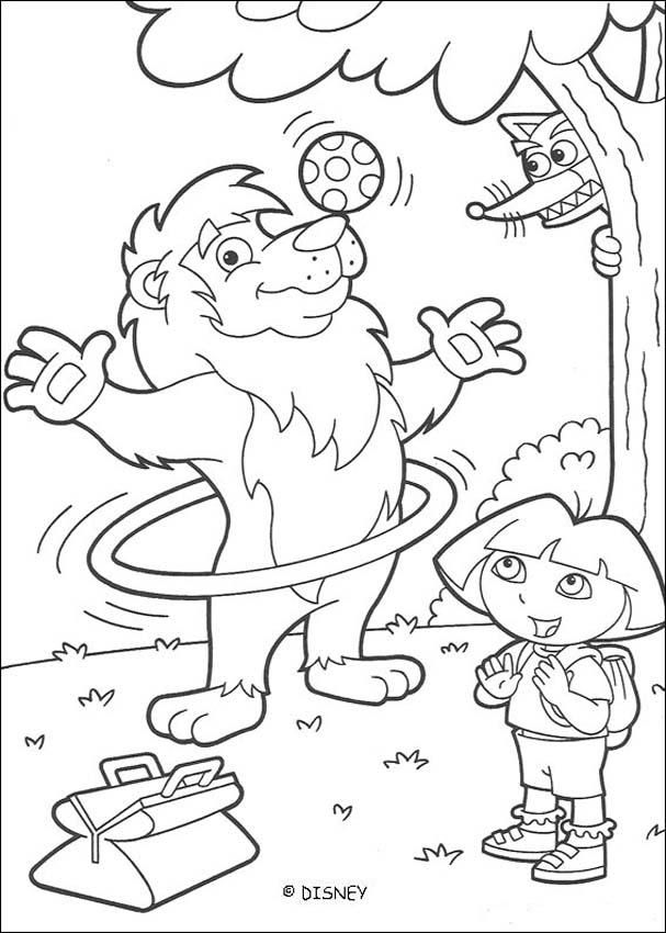 Dora Map Coloring Pages