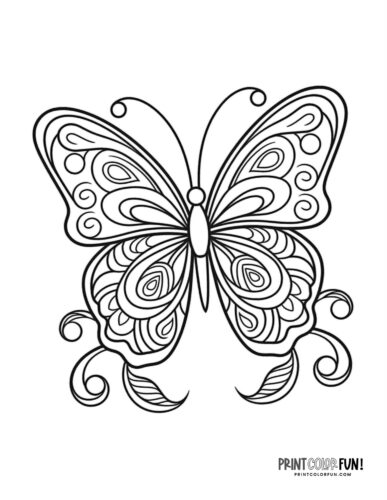 60+ butterfly coloring pages & clipart ...