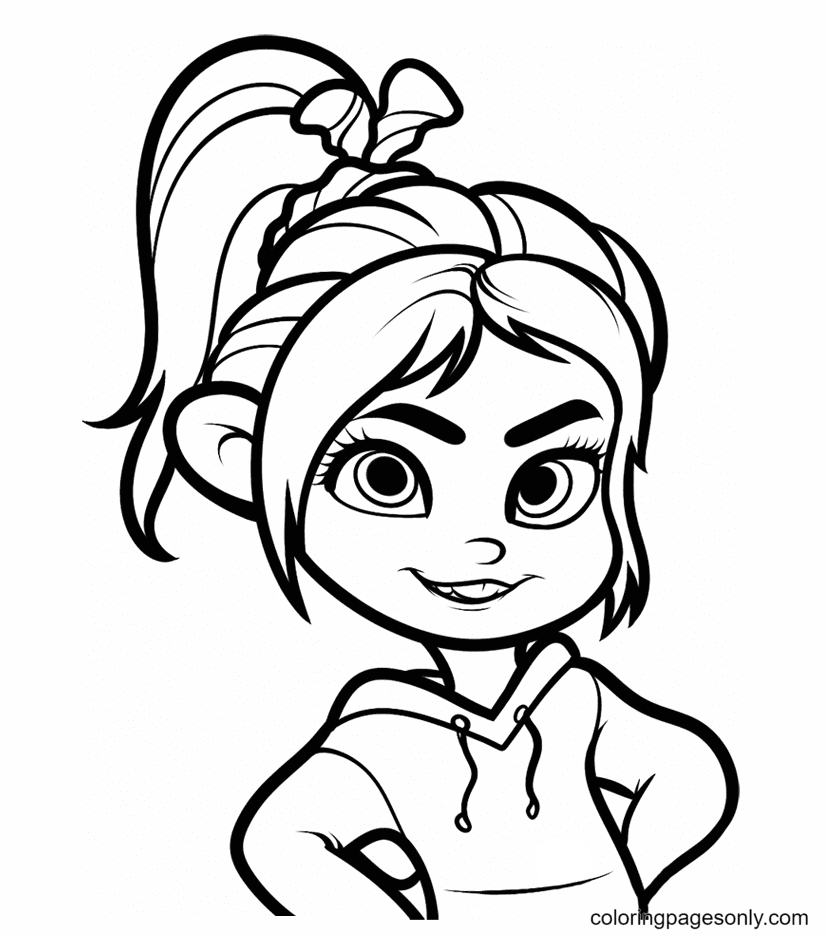 Wreck It Ralph Vanellope Coloring Pages - Wreck-It Ralph Coloring Pages - Coloring  Pages For Kids And Adults