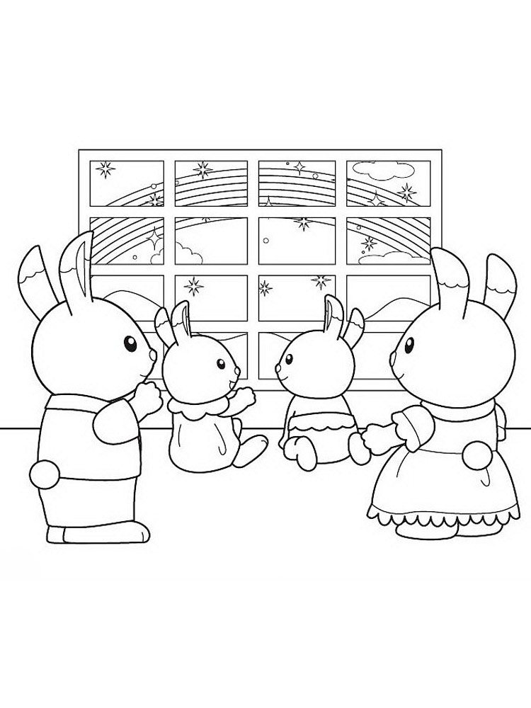 Sylvanian Families coloring pages. Download and print Sylvanian Families coloring  pages