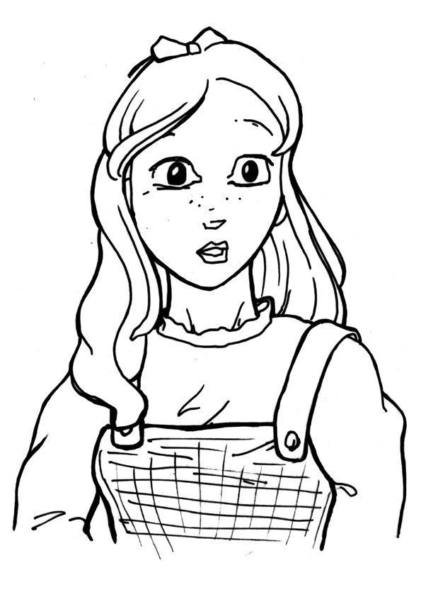 Dorothy Gale Coloring Page - Free Printable Coloring Pages for Kids