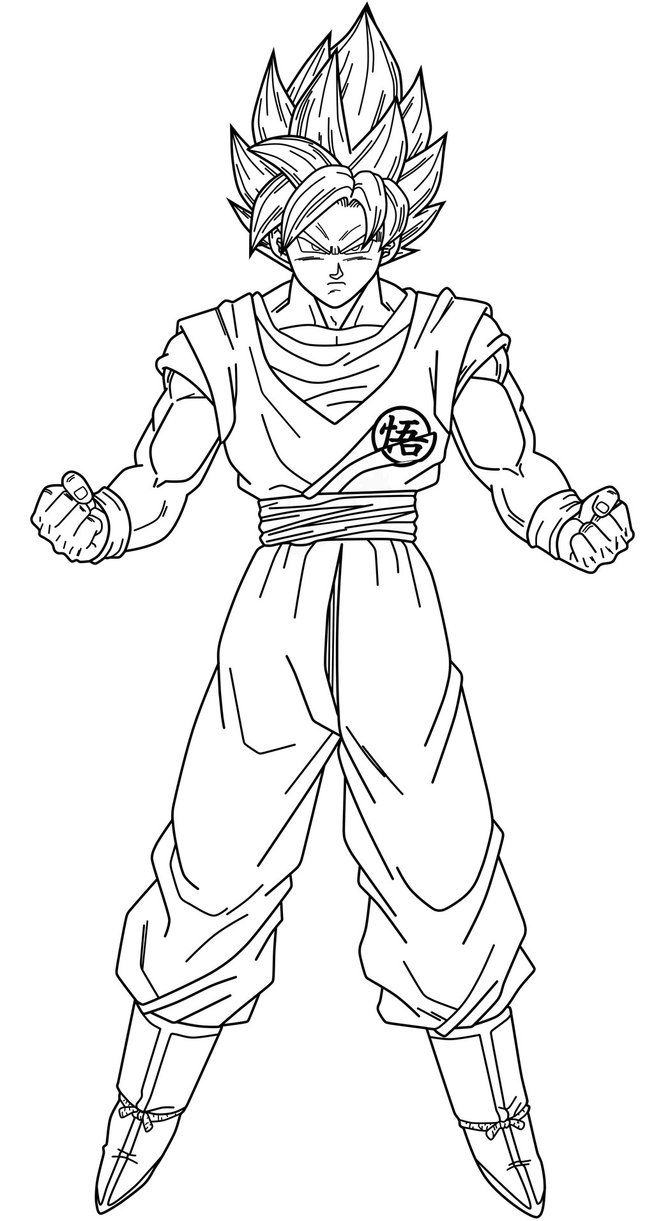 SSGSS Goku Coloring Pages - Coloring Home