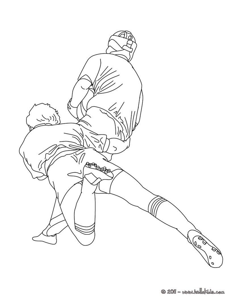 RUGBY WORLD CUP coloring pages - RUGBY GAME