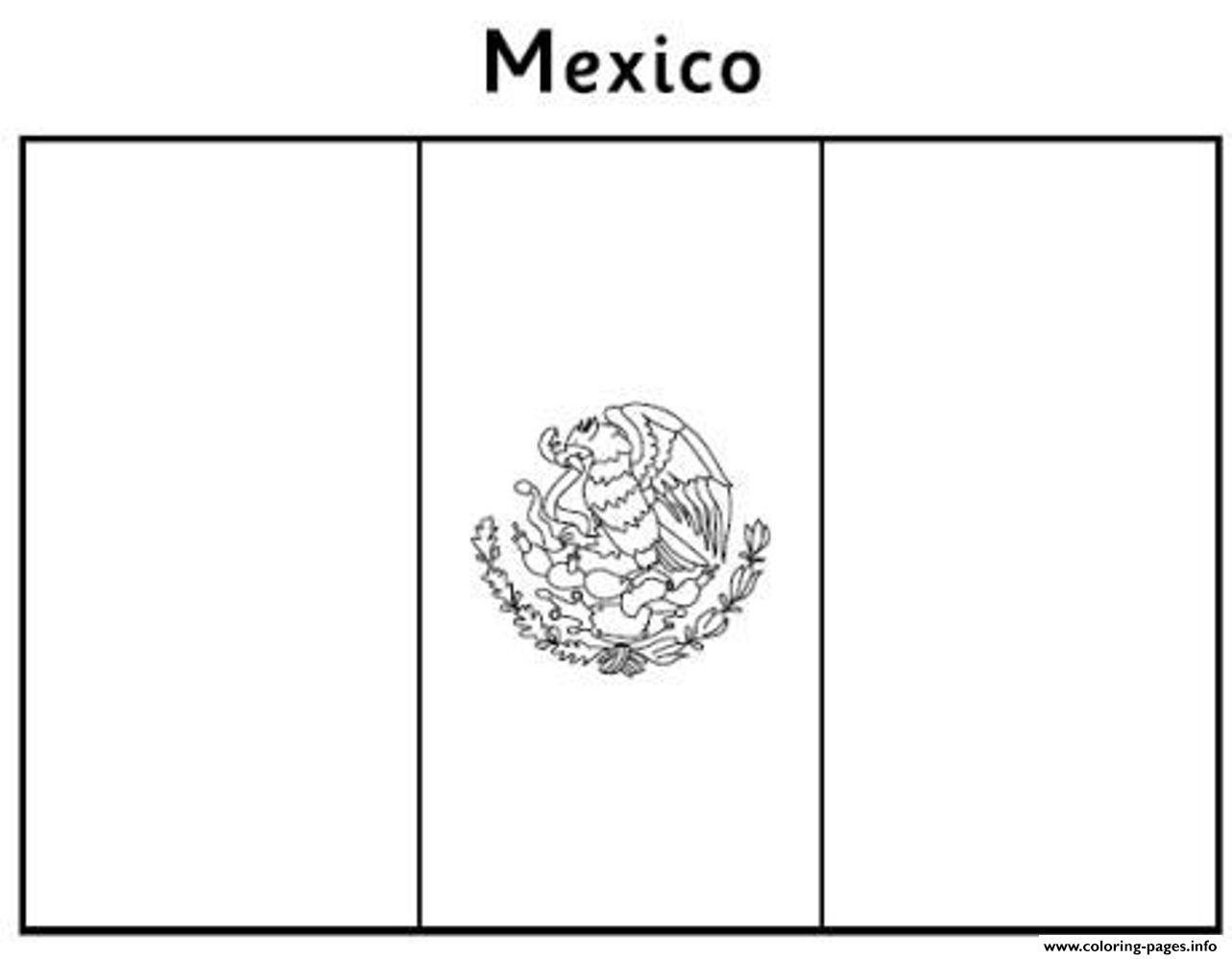 Print free mexican flag e357 Coloring pages