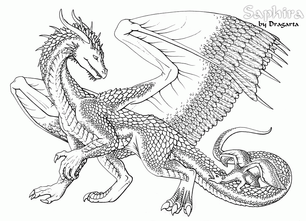 New Cool Dragon Coloring Pages Az Coloring Pages, Configuration ...