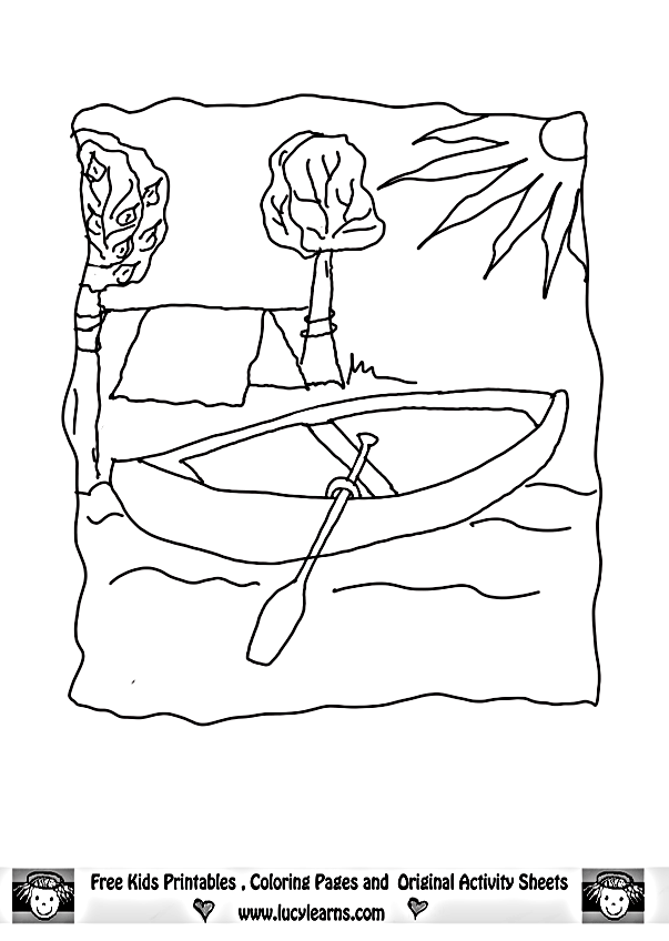New Coloring Page: Camping Coloring Pages,Lucy Learns Summer ...