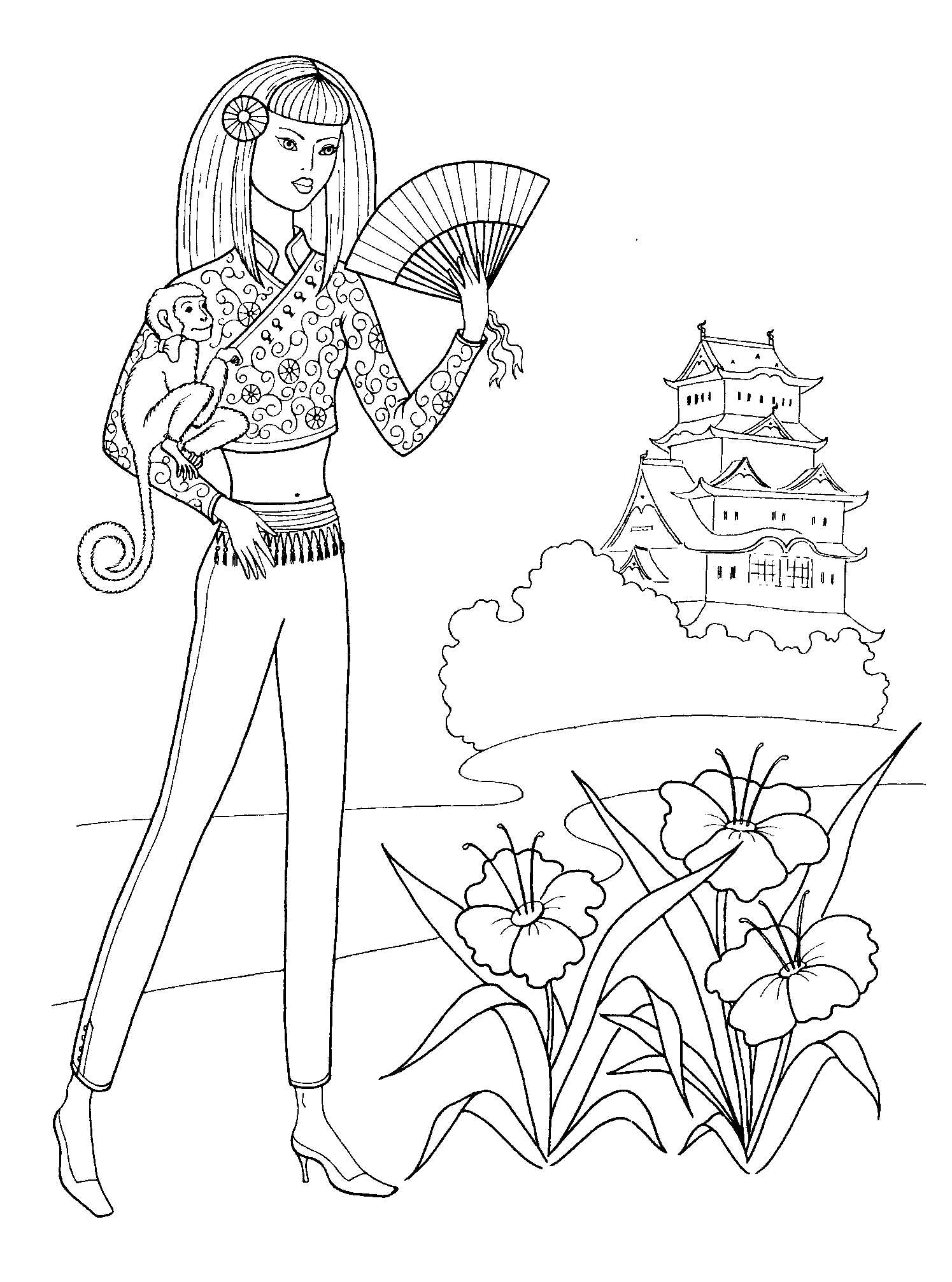 Download Free Printable Fashion Coloring Pages For Adults ...