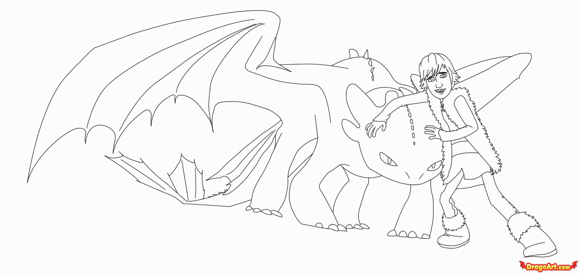 Httyd Toothless Coloring Pages