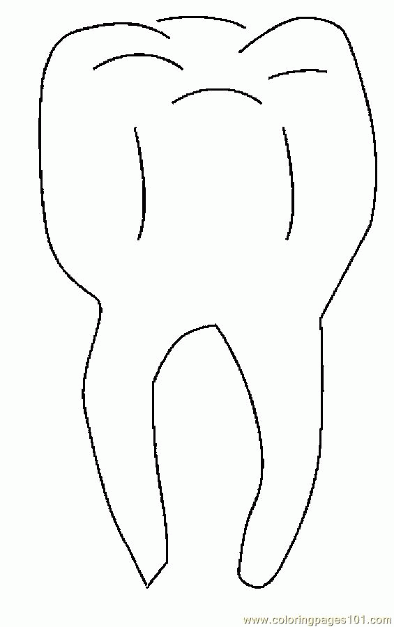 Tooth Printable - Coloring Pages for Kids and for Adults