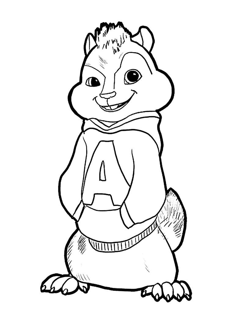 Coloring pages | Chipmunks, Coloring Pages and ...
